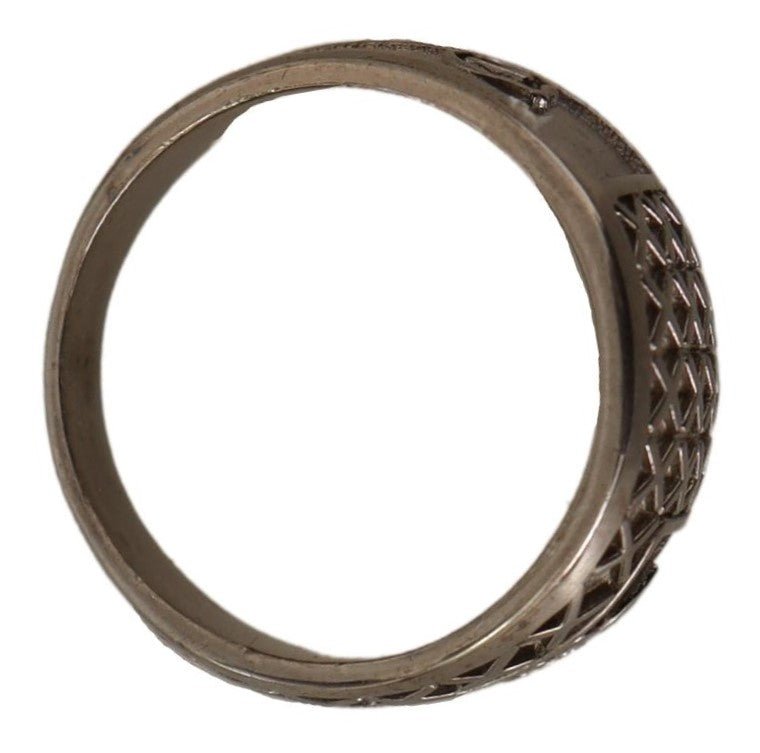Nialaya Rhodium 925 Sterling Silver Mens Ring - Fizigo